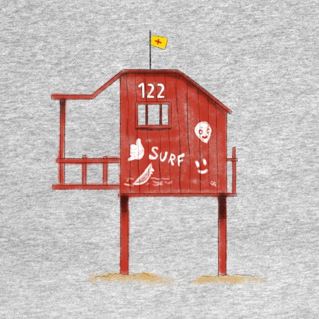 Lifeguard post by Villanovart